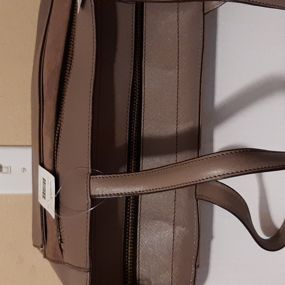 OrYANY TAUPE Leather/Suede Tote - Picture 6 of 7